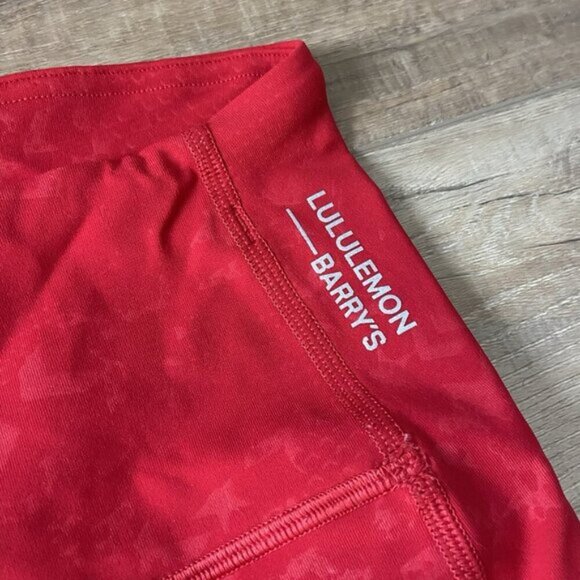 Lululemon Stronger as One Tight 28" *lululemon X Barrys Bootcamp Emboss Dark Red - Picture 8 of 13